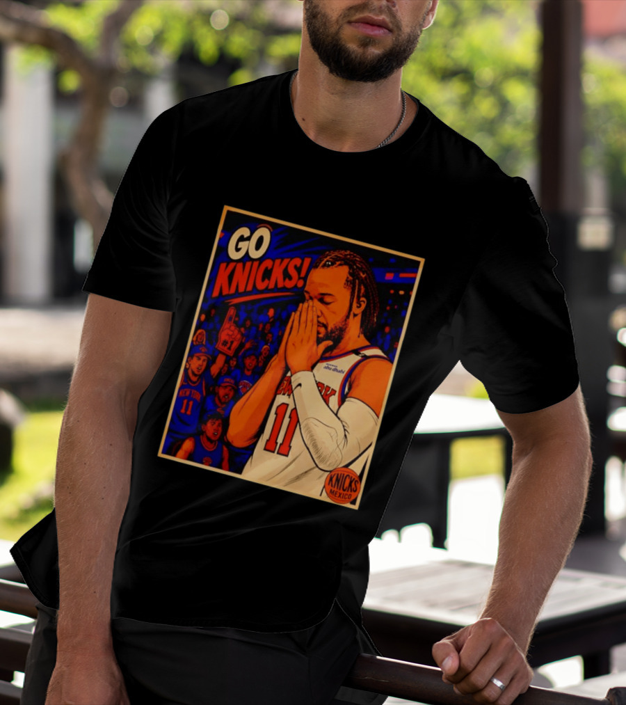 GO KNICKS Jalen Brunson New York Knicks 11 Mexico T-Shirt