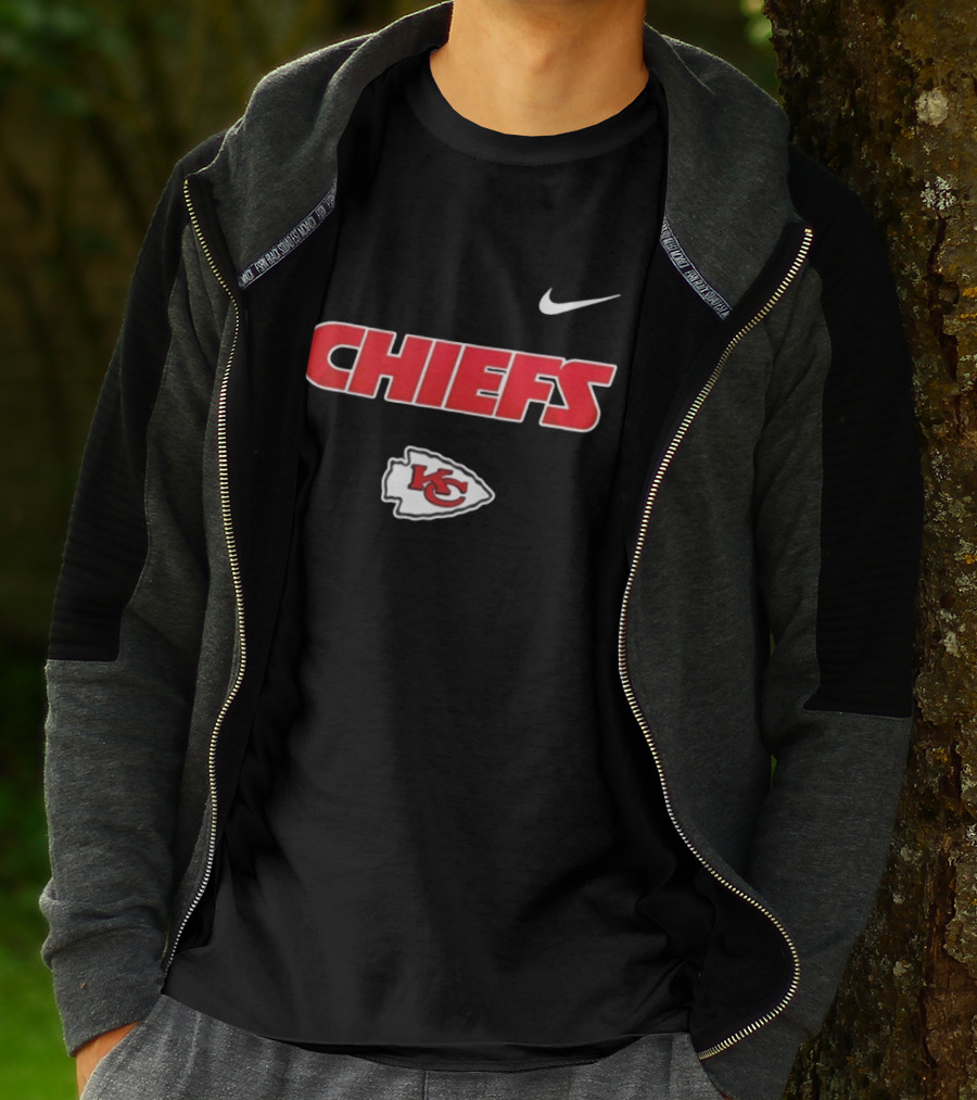 Kansas City Chiefs Nike KC Logo Proud Mechanic Skeleton T-Shirt