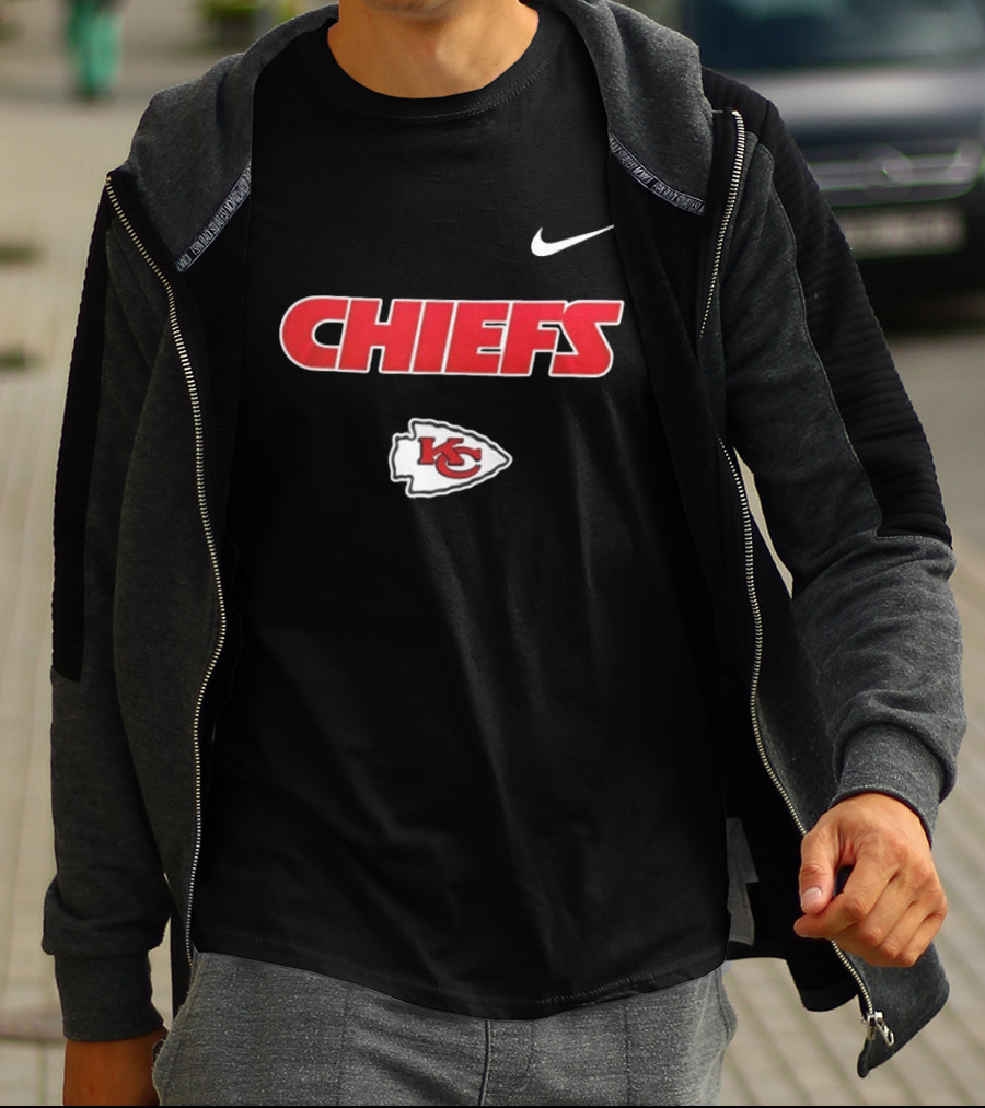 Kansas City Chiefs Nike KC Logo Proud Mechanic Skeleton T-Shirt