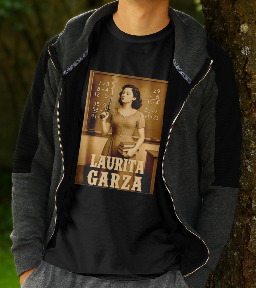 Laurita Garza Vintage Western Classroom Scene T-Shirt