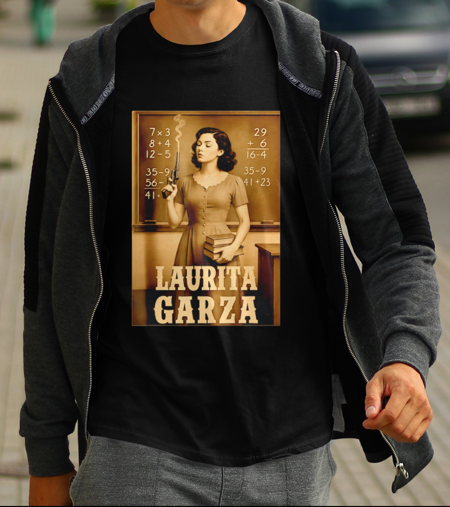 Laurita Garza Vintage Western Classroom Scene T-Shirt