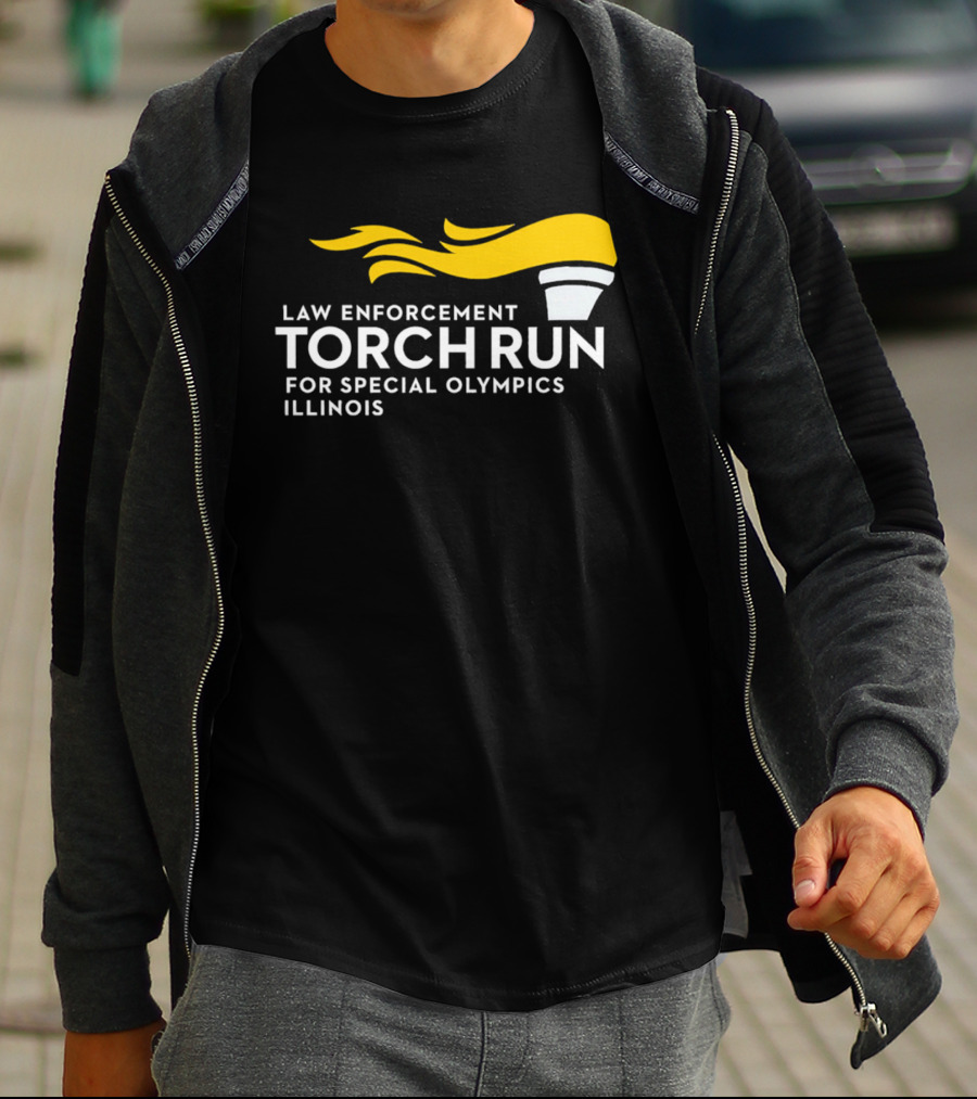 Law Enforcement Torch Run Special Olympics Illinois T-Shirt