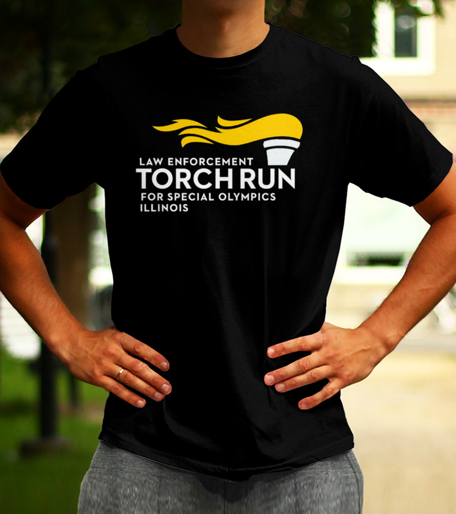 Law Enforcement Torch Run Special Olympics Illinois T-Shirt