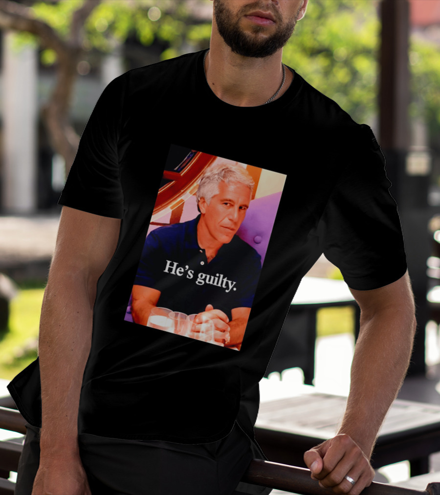 Lil Pump Epstein He's Guilty Controversial Meme T-Shirt
