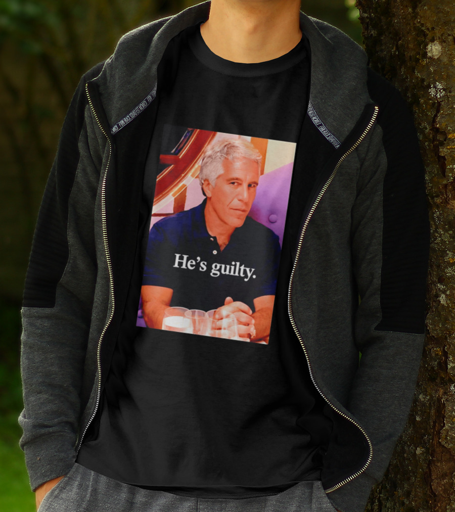 Lil Pump Epstein He's Guilty Controversial Meme T-Shirt