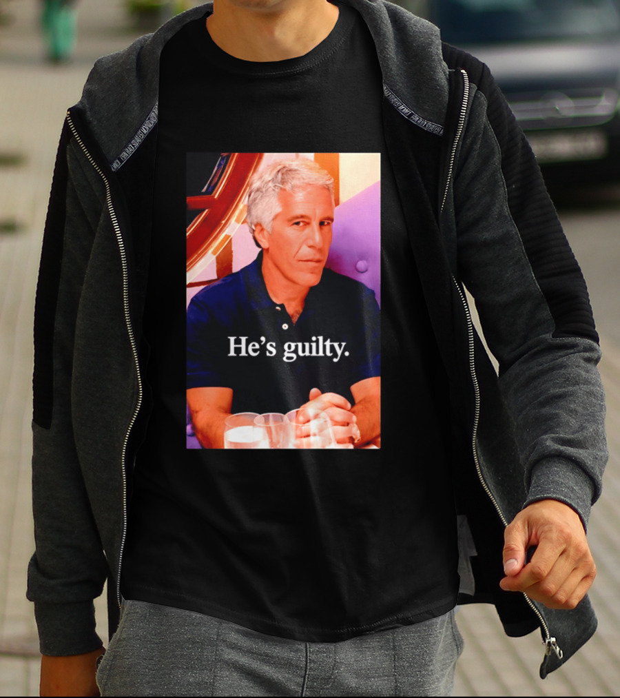 Lil Pump Epstein He's Guilty Controversial Meme T-Shirt