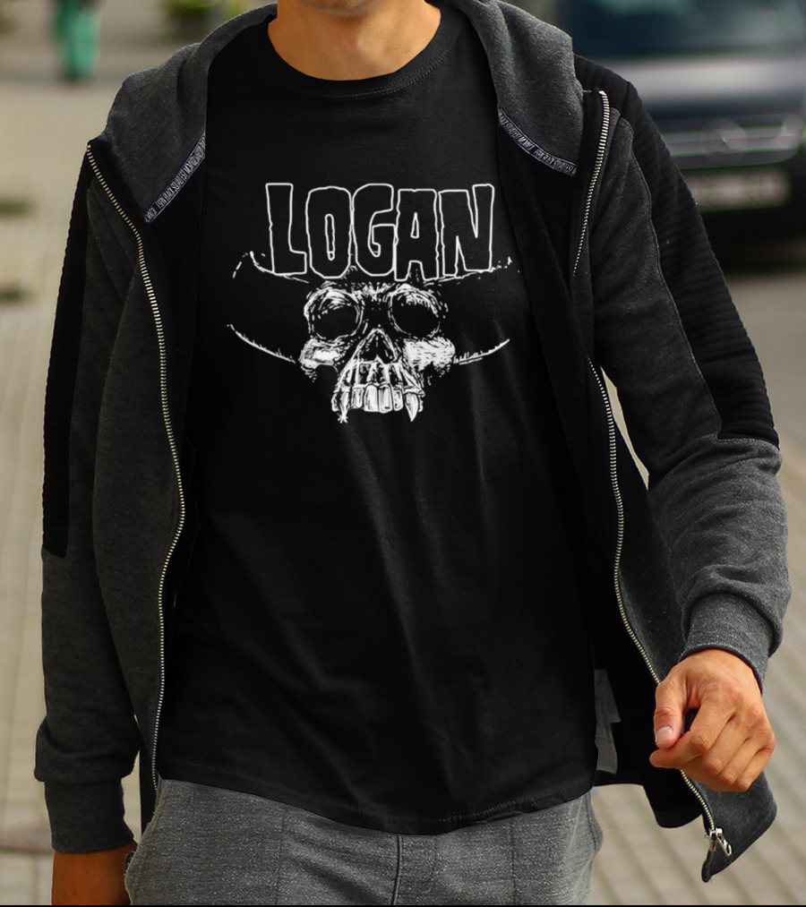 Logan Wolverine Marvel Comics Skull T-Shirt