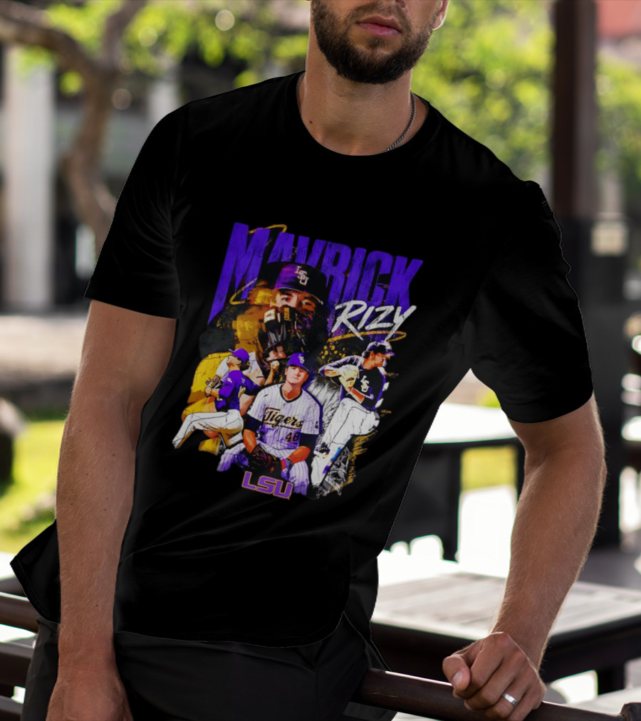 LSU Tigers Mavrick Rizy Baseball Collection T-Shirt
