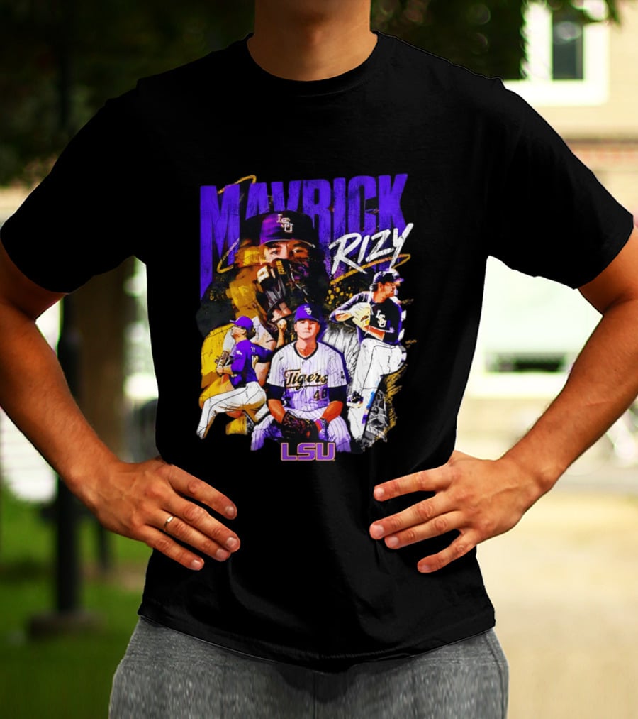 LSU Tigers Mavrick Rizy Baseball Collection T-Shirt
