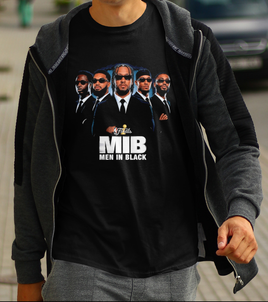 NBA Finals MIB Men In Black Jalen Brunson Josh Hart Mikal Bridges Donte DiVincenzo New York Knicks T-Shirt