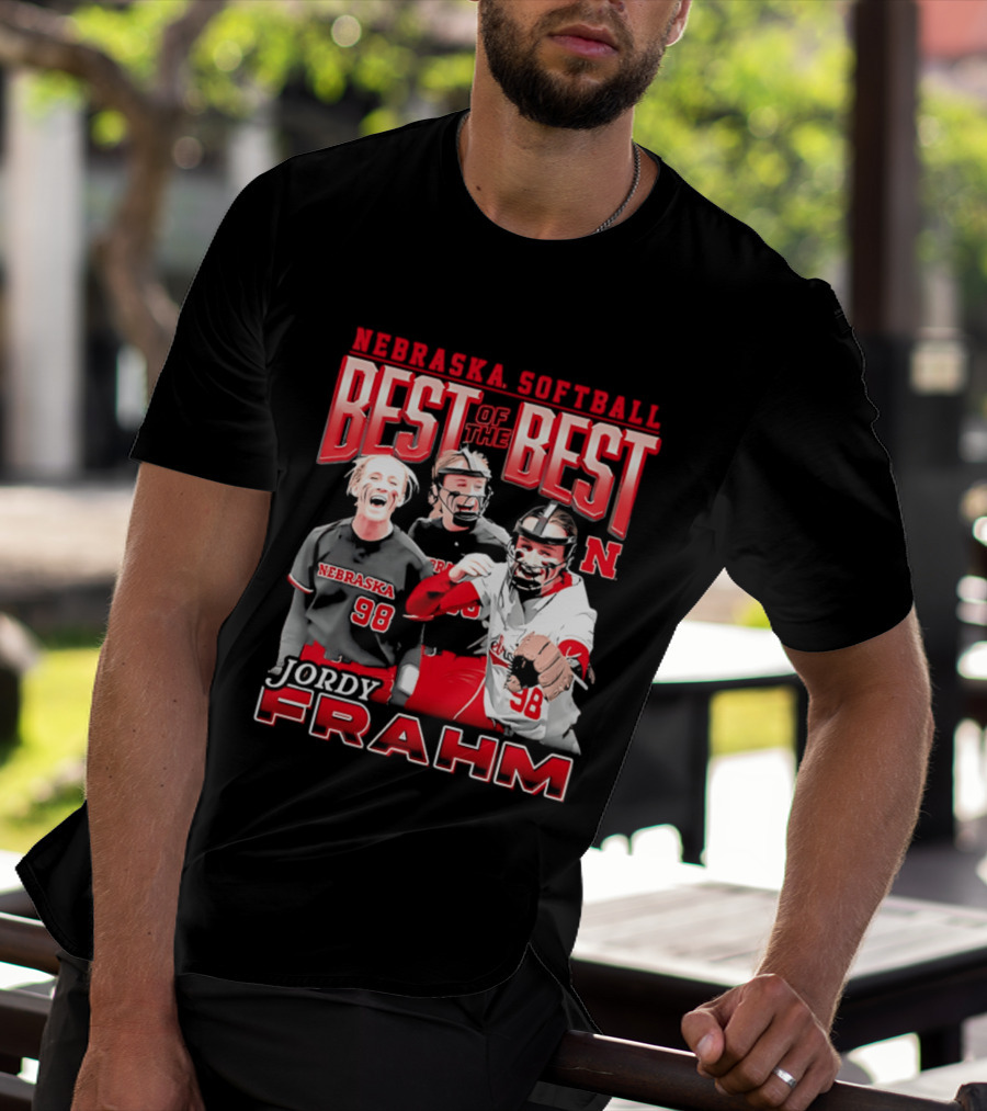 Nebraska Softball Best Of The Best Jordy Frahm 98 T-Shirt