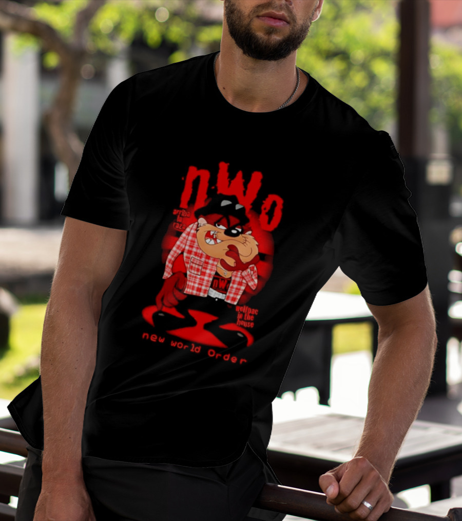 NWo Wolfpac Taz Tasmanian Devil New World Order Arriba La Raza T-Shirt