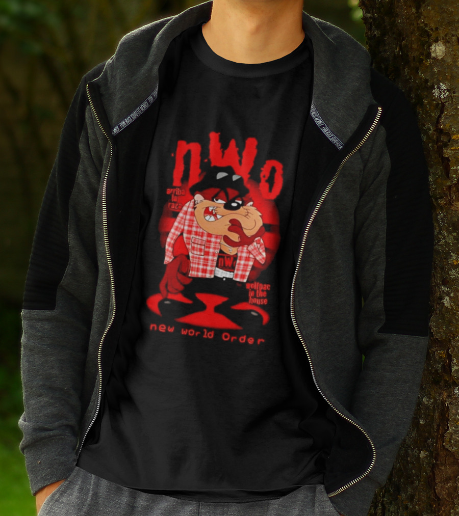 NWo Wolfpac Taz Tasmanian Devil New World Order Arriba La Raza T-Shirt