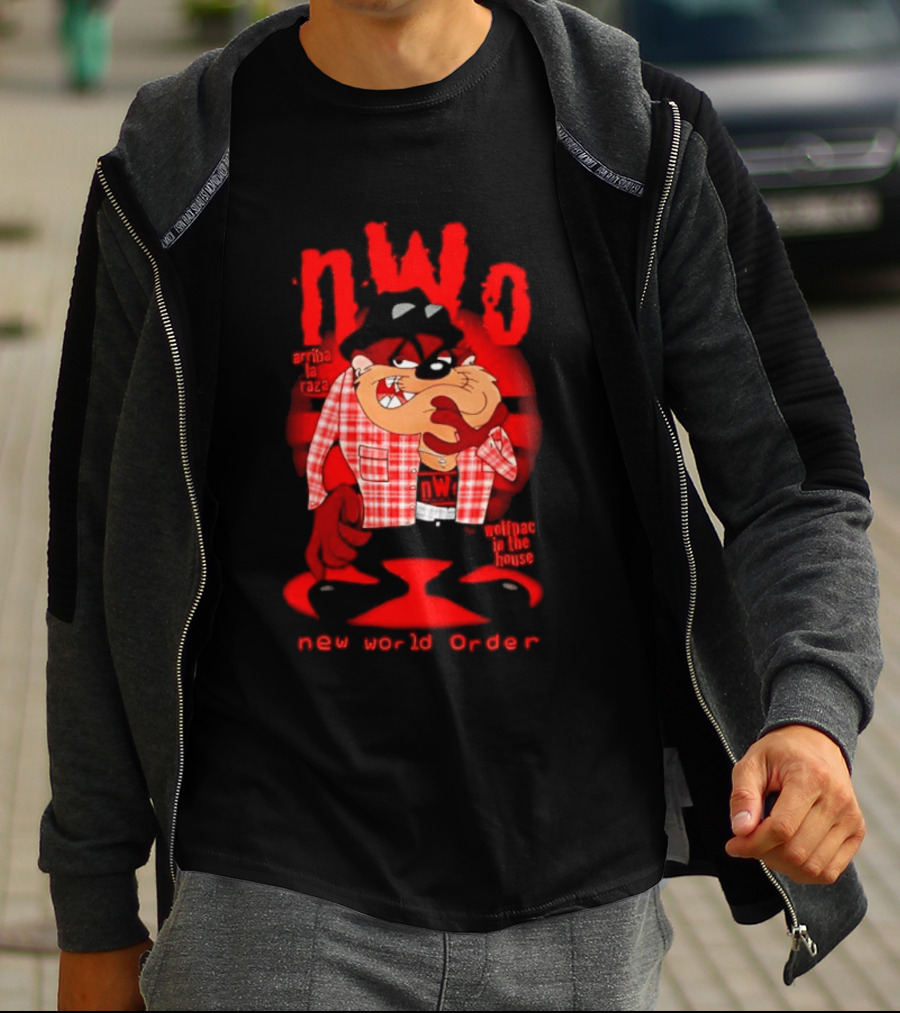 NWo Wolfpac Taz Tasmanian Devil New World Order Arriba La Raza T-Shirt