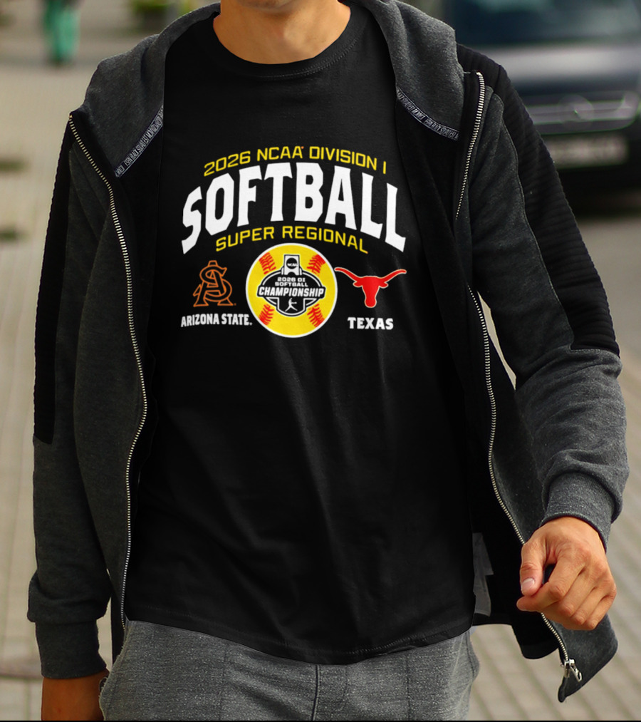 2026 NCAA Division I Softball Super Regional Arizona State Vs Texas T-Shirt