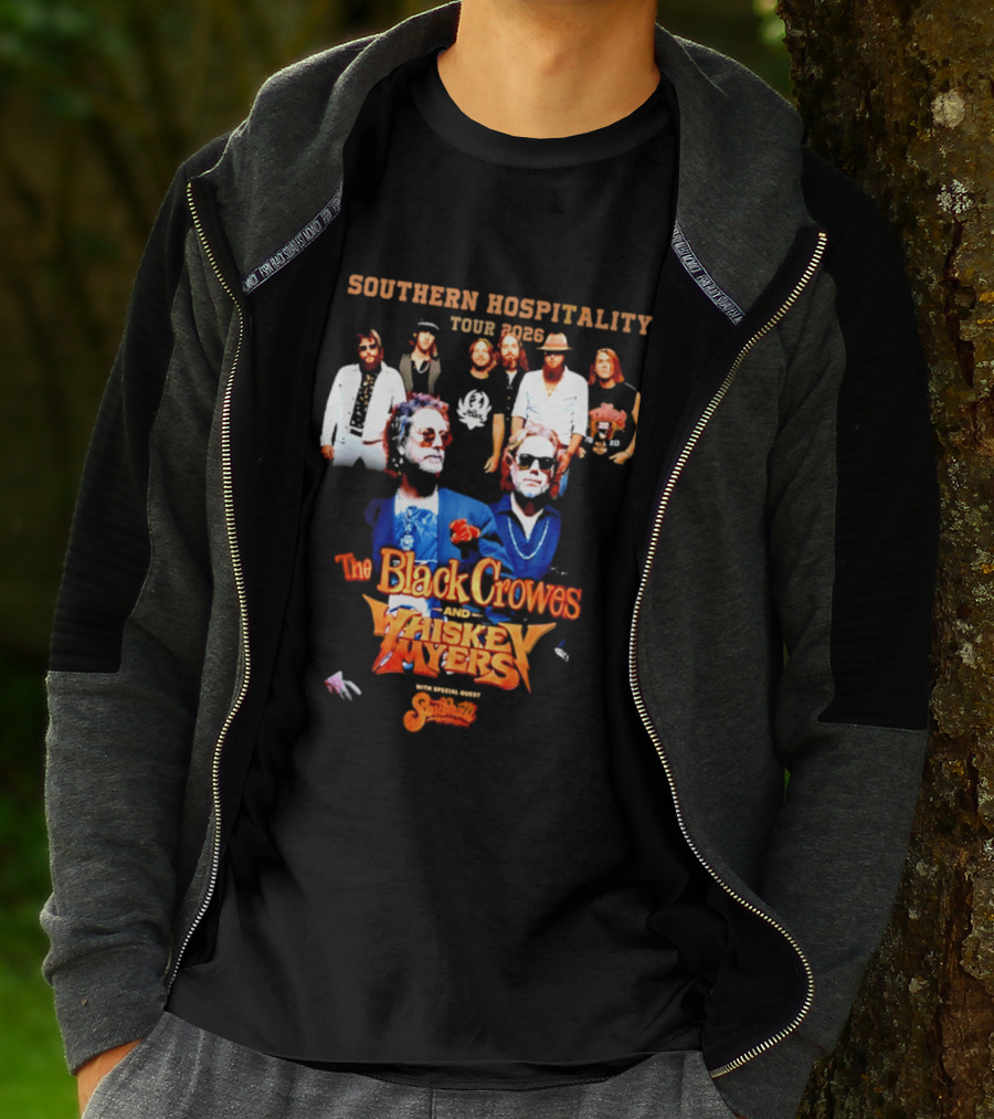 Southern Hospitality Tour 2026 The Black Crowes Whiskey Myers T-Shirt