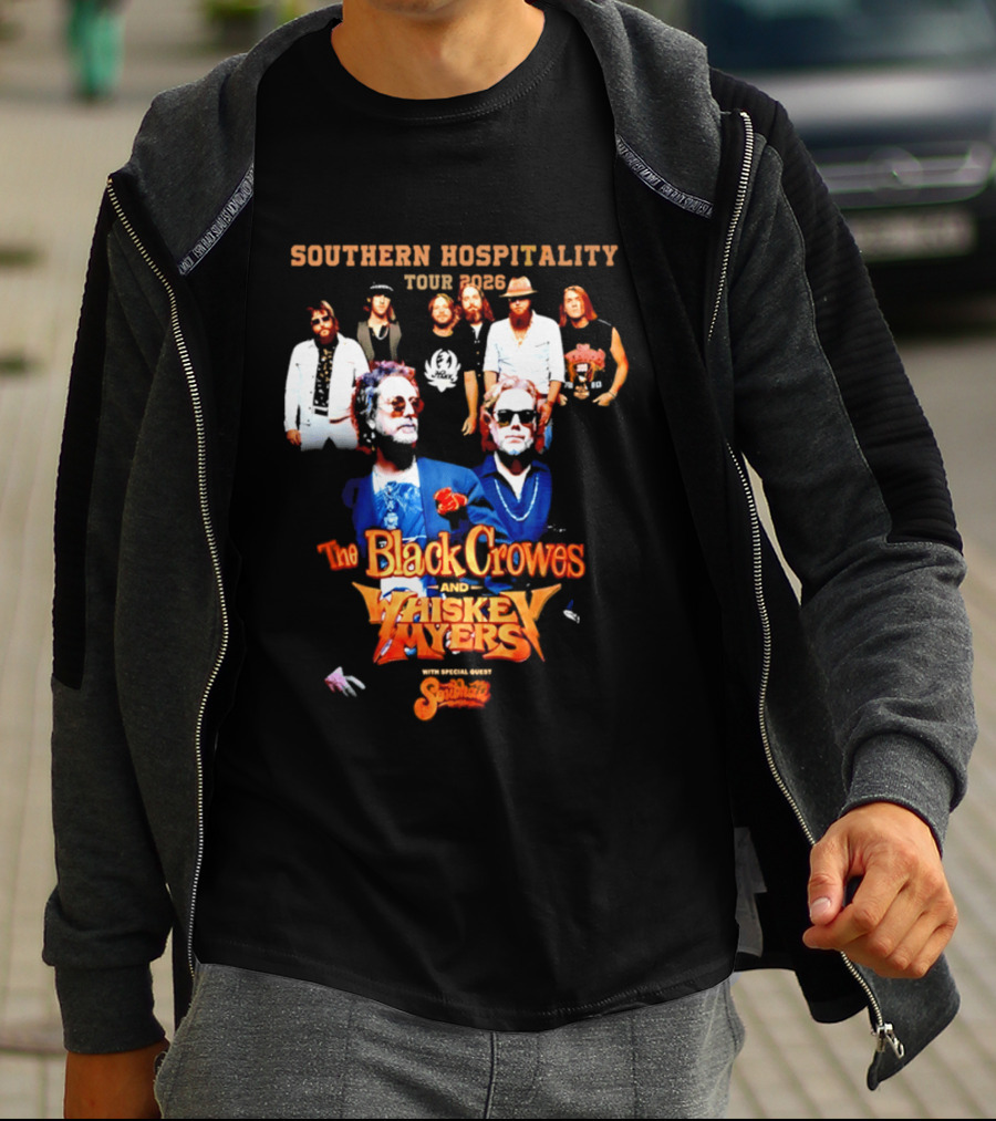 Southern Hospitality Tour 2026 The Black Crowes Whiskey Myers T-Shirt