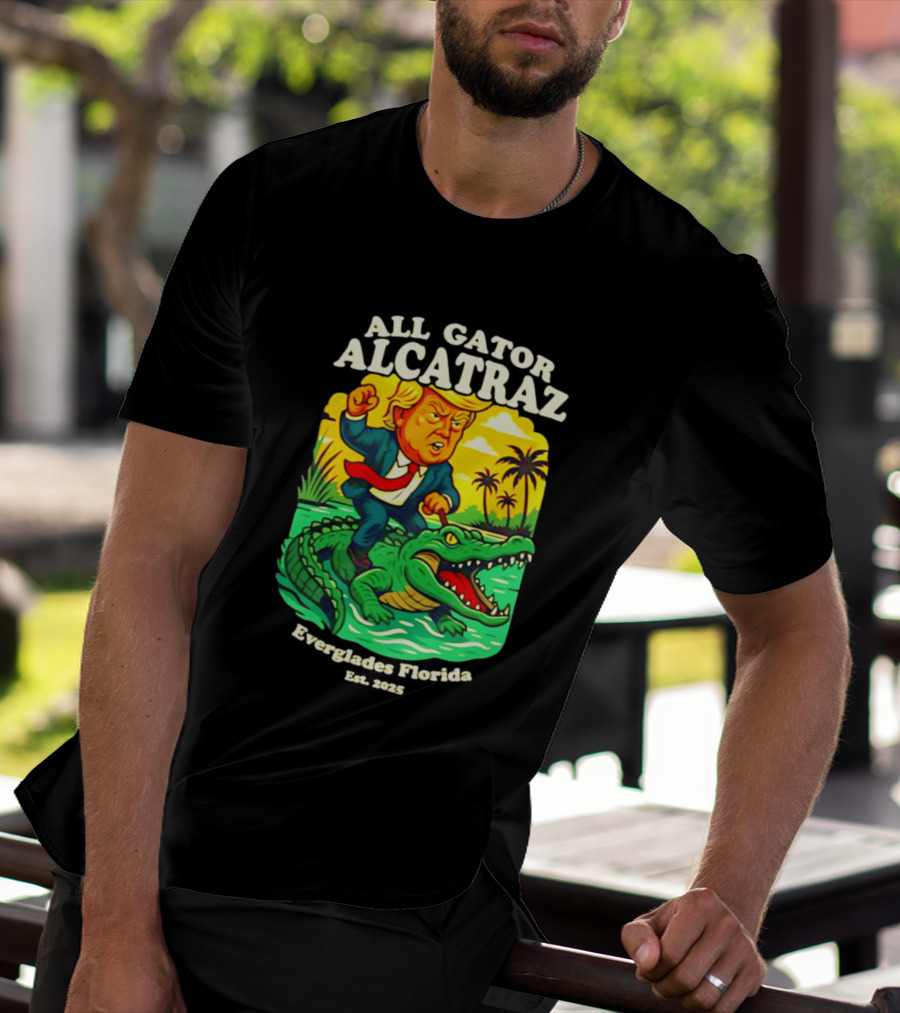 All Gator Alcatraz Everglades Florida Est 2025 T-Shirt