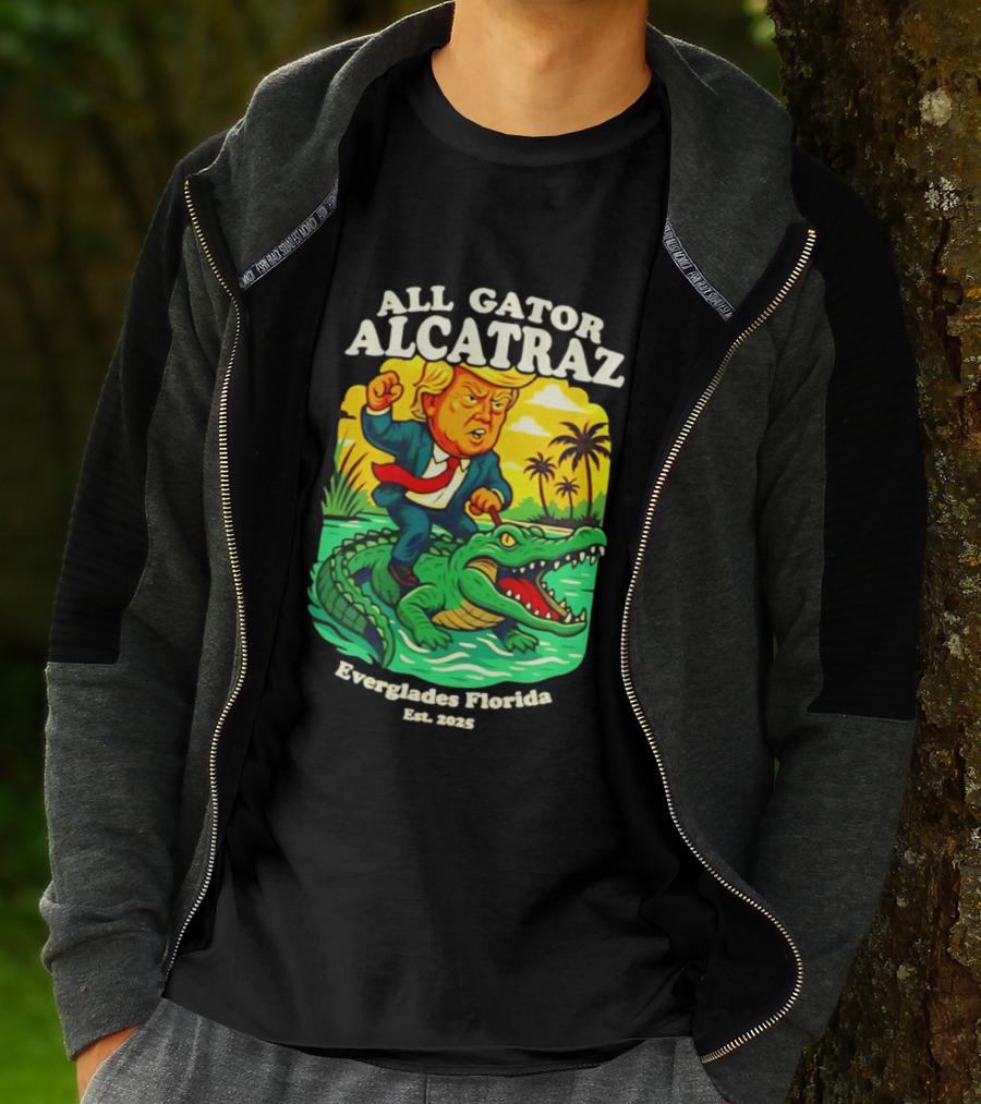 All Gator Alcatraz Everglades Florida Est 2025 T-Shirt