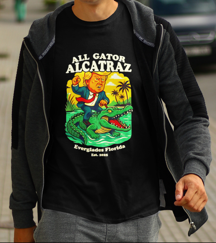 All Gator Alcatraz Everglades Florida Est 2025 T-Shirt