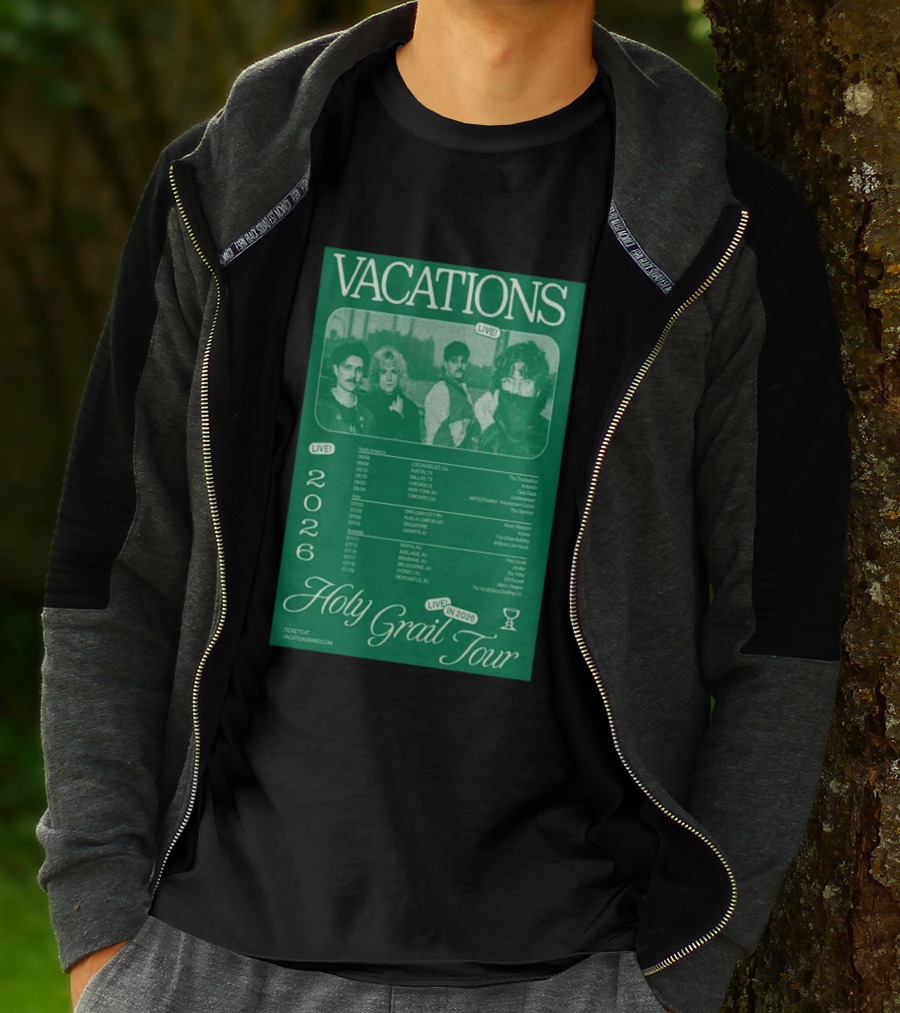 Vacations Holy Grail Tour 2026 Live Concert Locations And Dates T-Shirt