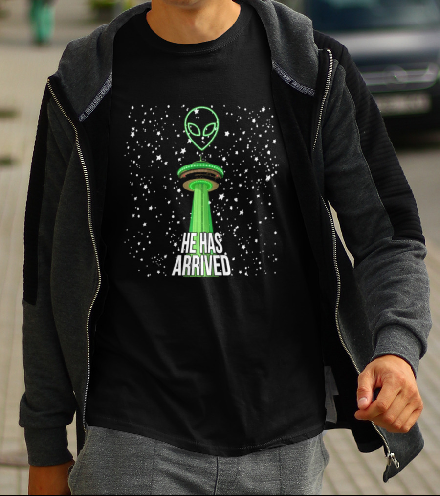 Victor Wembanyama Alien Tower Of The Americas San Antonio Spurs UFO He Has Arrived T-Shirt