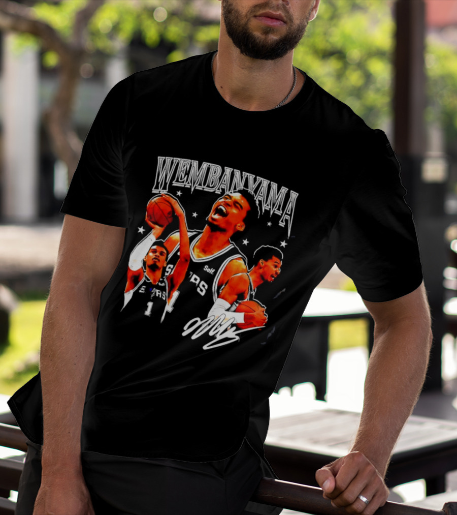 Victor Wembanyama San Antonio Spurs NBA Stars Basketball T-Shirt