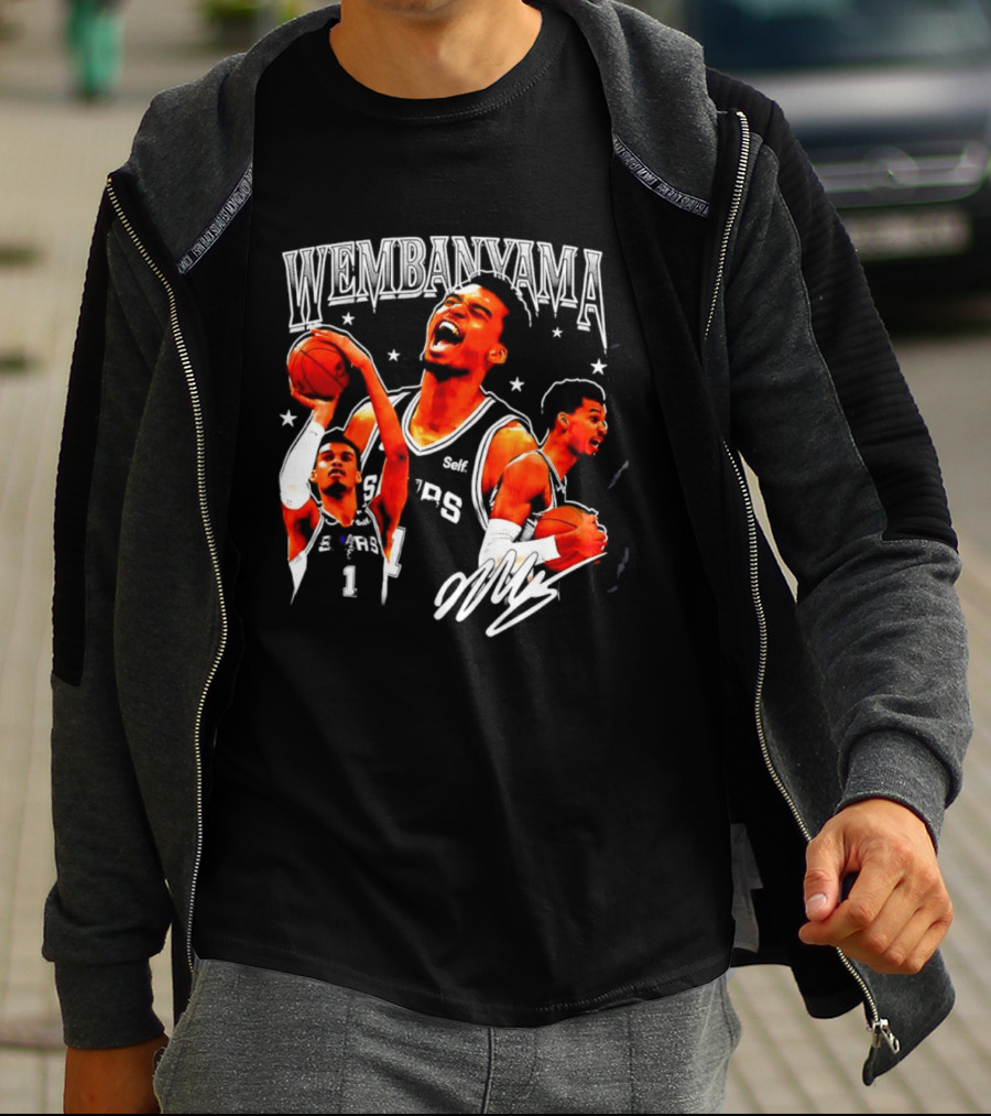 Victor Wembanyama San Antonio Spurs NBA Stars Basketball T-Shirt