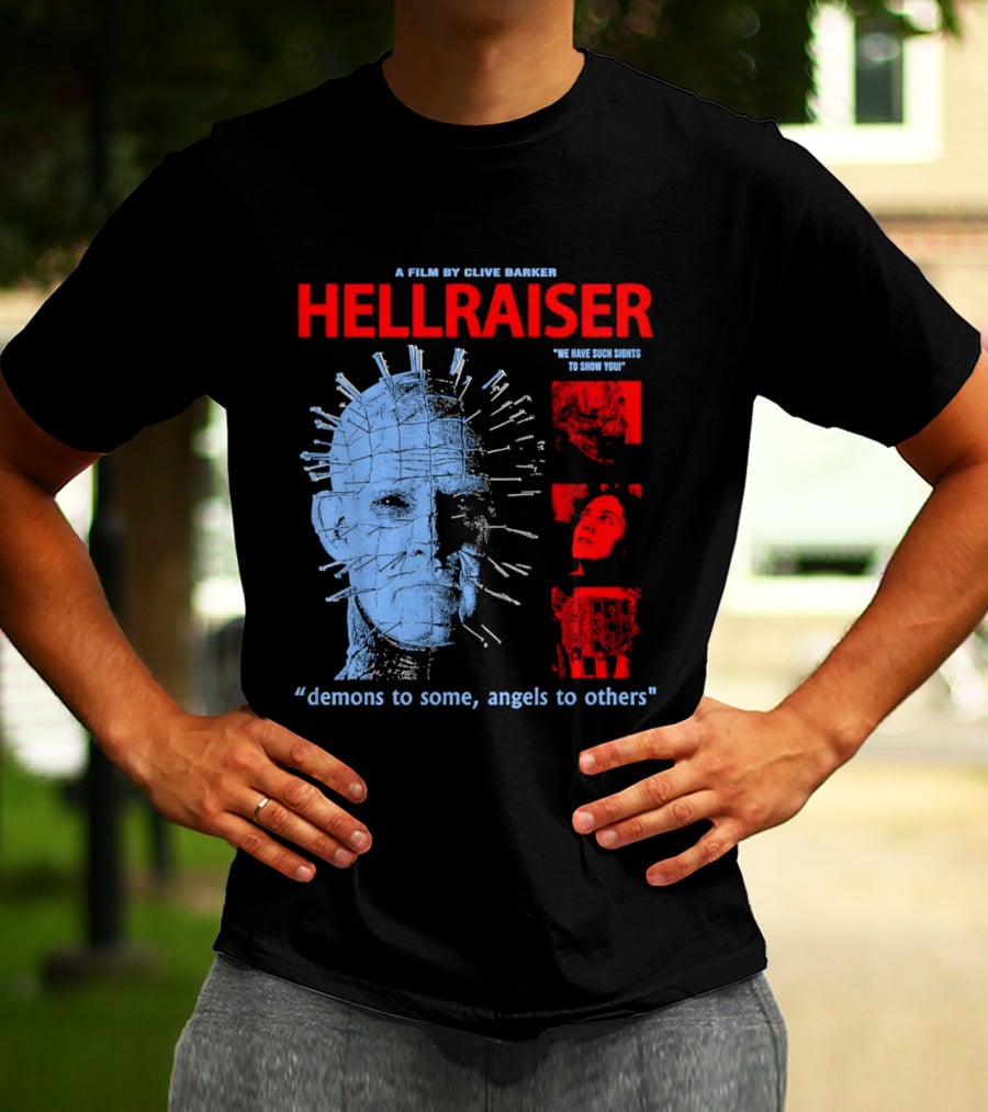 A Film By Clive Barker Hellraiser 1987 Pinhead We Have Such Sights To Show You Demons To Some Angels To Others T-Shirt