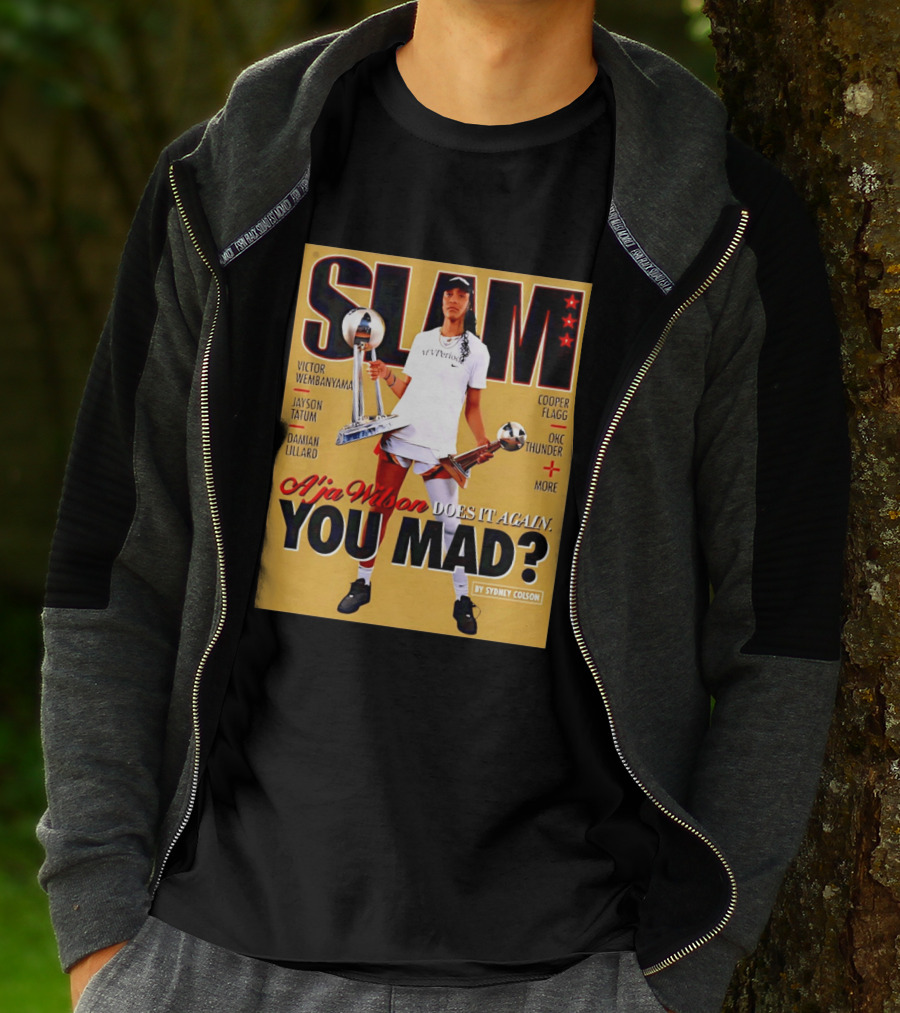Slam A'ja Wilson Does It Again You Mad? T-Shirt