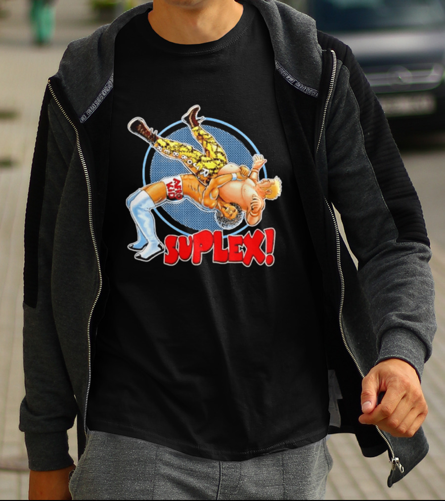 Afro Kid Wrestling Suplex Move T-Shirt