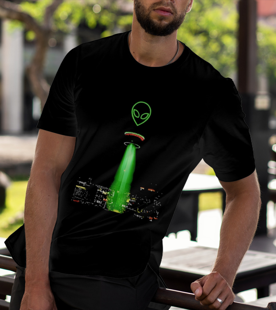 Alien Victor Wembanyama San Antonio Spurs Tower Of The Americas City Night Sky T-Shirt