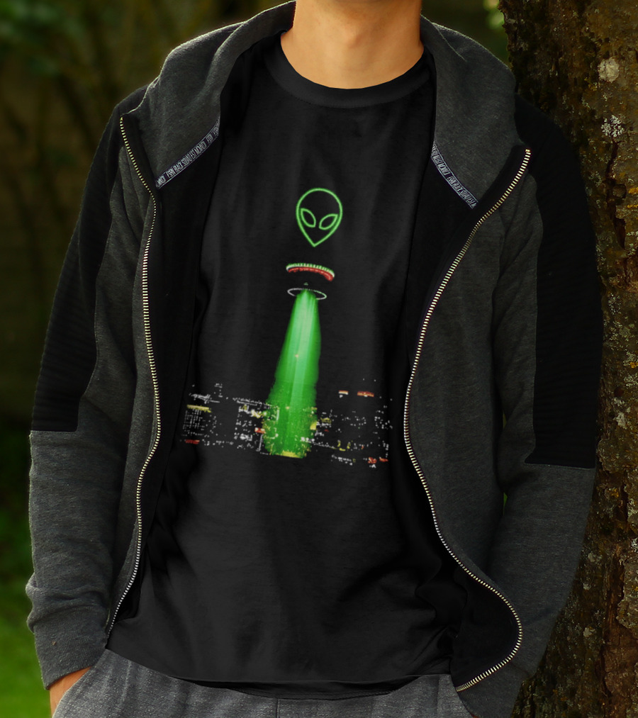 Alien Victor Wembanyama San Antonio Spurs Tower Of The Americas City Night Sky T-Shirt