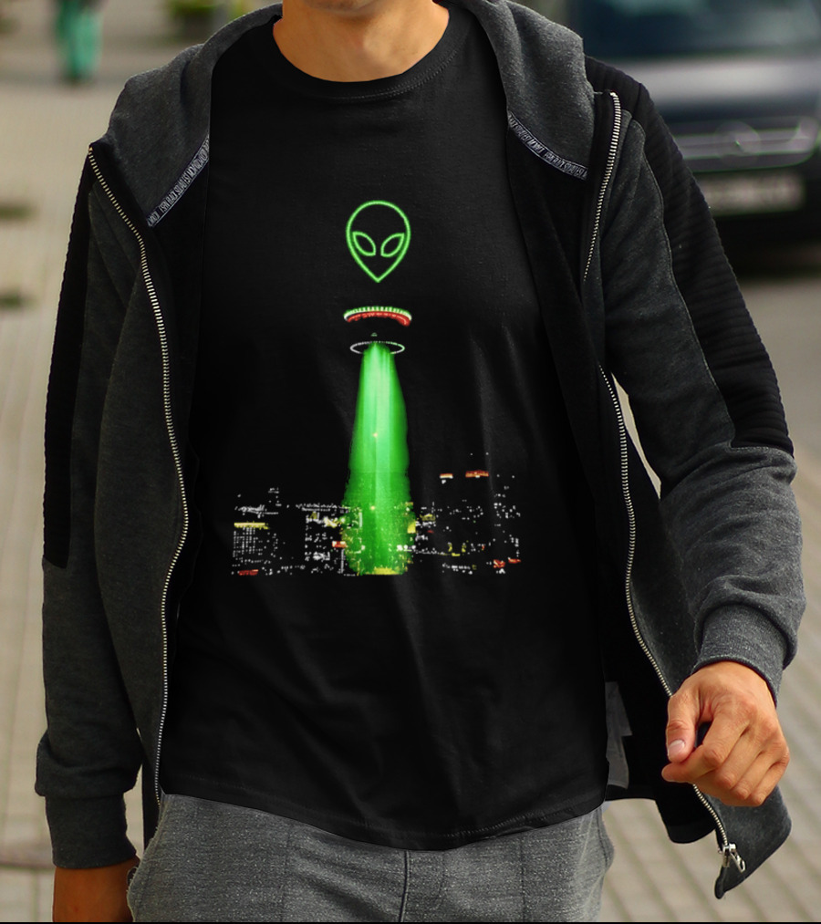 Alien Victor Wembanyama San Antonio Spurs Tower Of The Americas City Night Sky T-Shirt