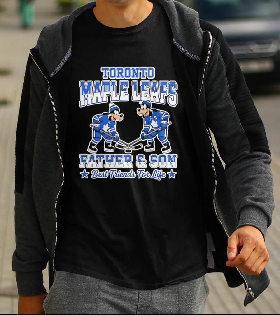 Toronto Maple Leafs Goofy Father And Son Best Friends For Life T-Shirt