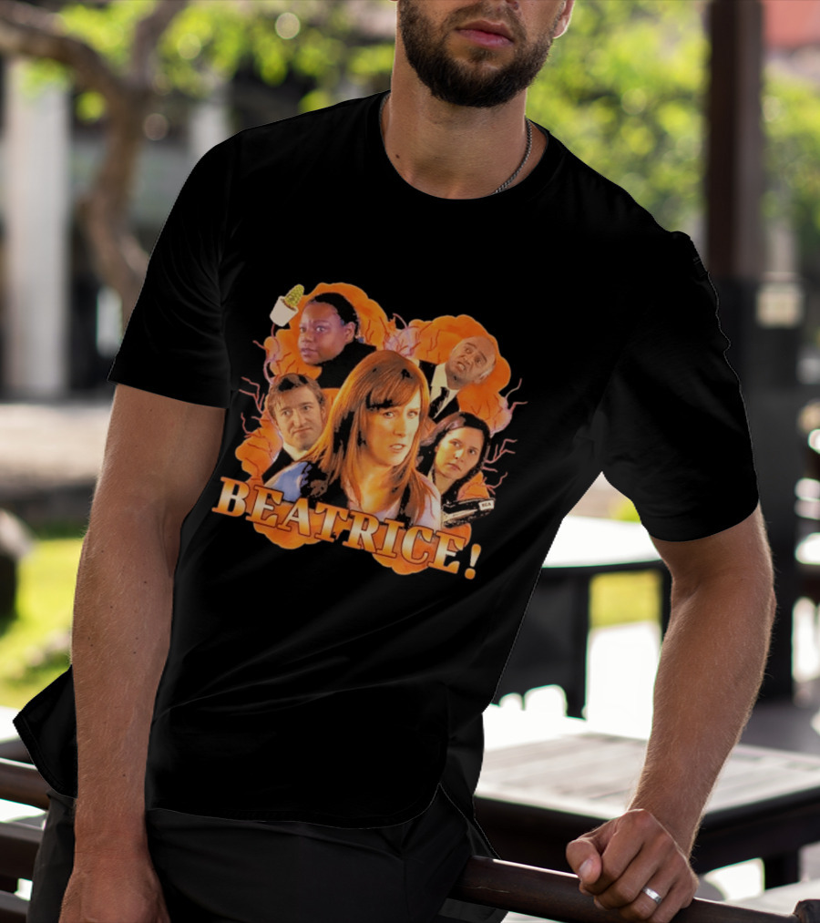 Doctor Who Beatrice Characters With Orange T-Shirt