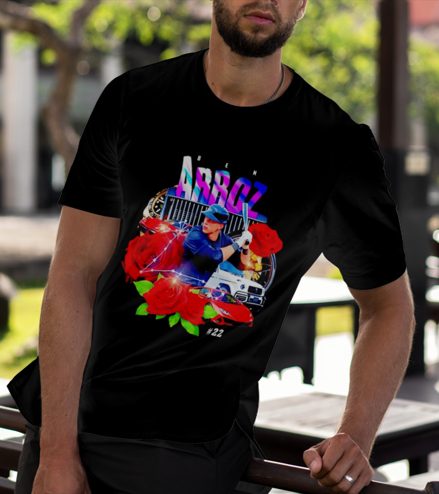 Ben Arroz New York Yankees Aaron Judge MLB 22 Luxury Sports Supercar Rose T-Shirt