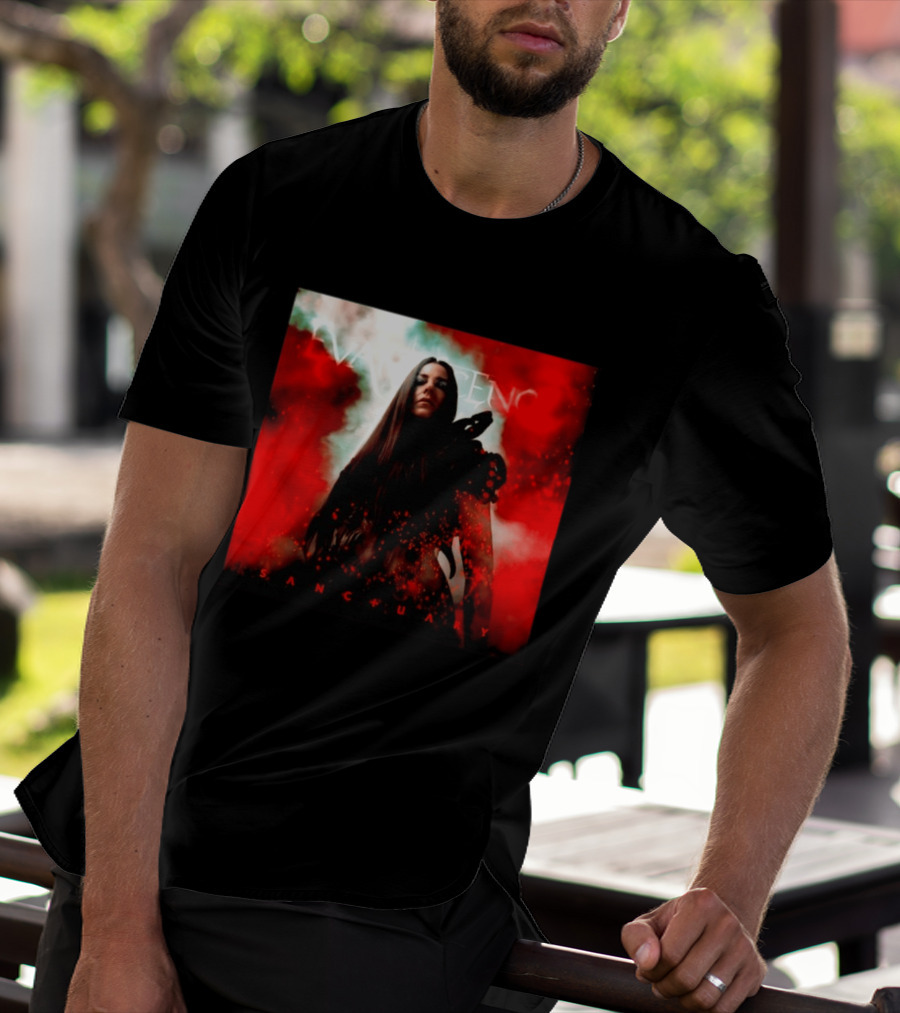 Evanescence Sanctuary Red Atmospheric Album Cover T-Shirt