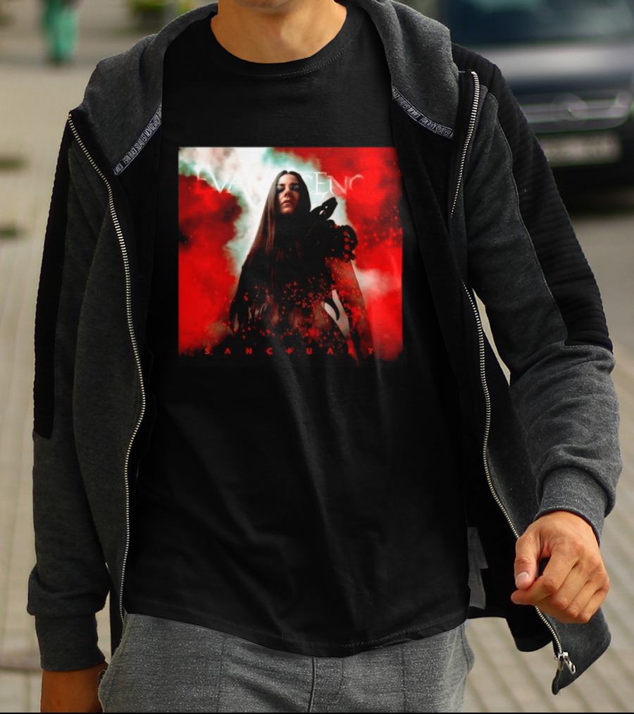 Evanescence Sanctuary Red Atmospheric Album Cover T-Shirt