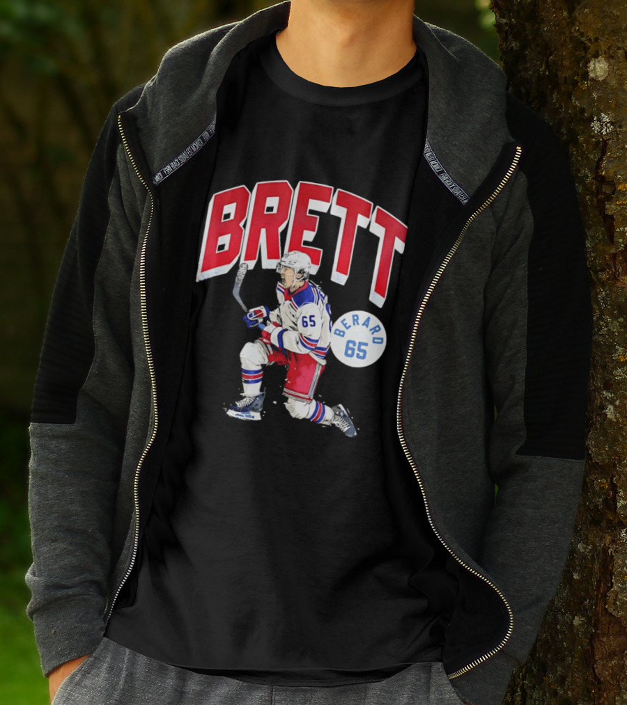 Brett Berard 65 New York Rangers Hockey T-Shirt