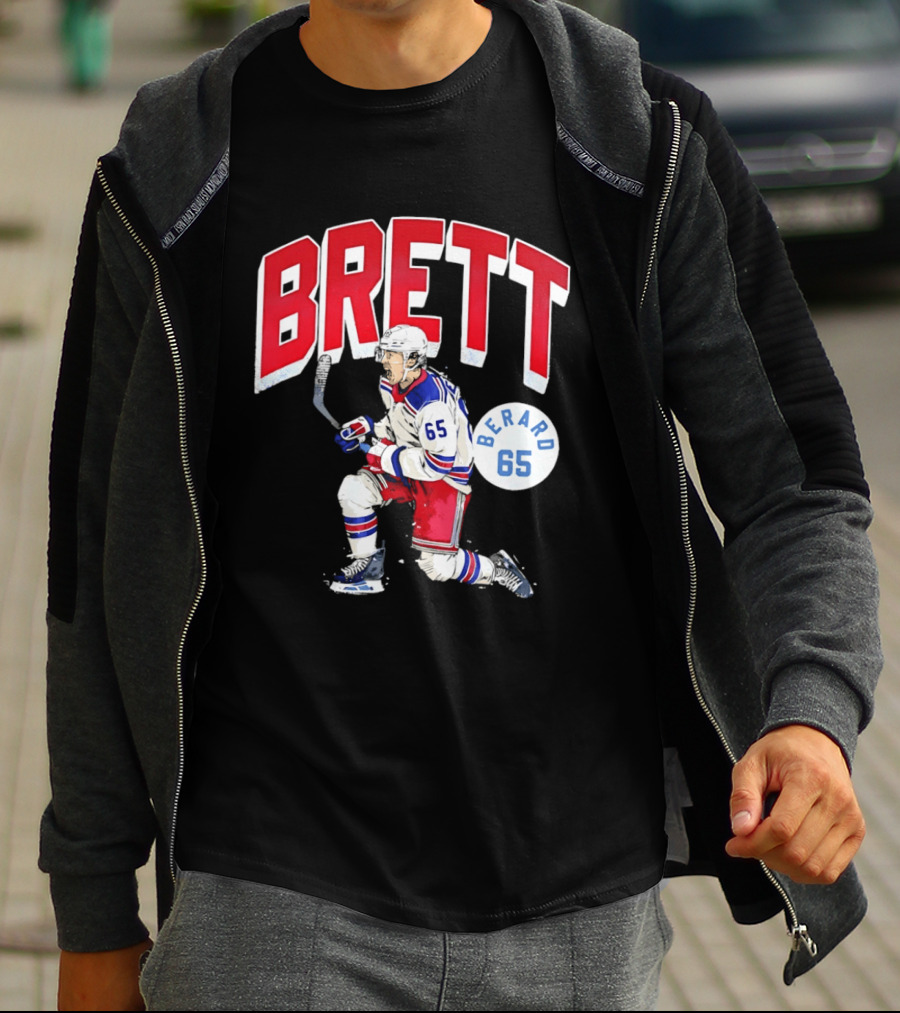 Brett Berard 65 New York Rangers Hockey T-Shirt