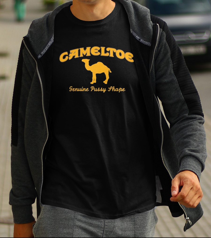Cameltoe Genuine Pussy Shape Camel T-Shirt