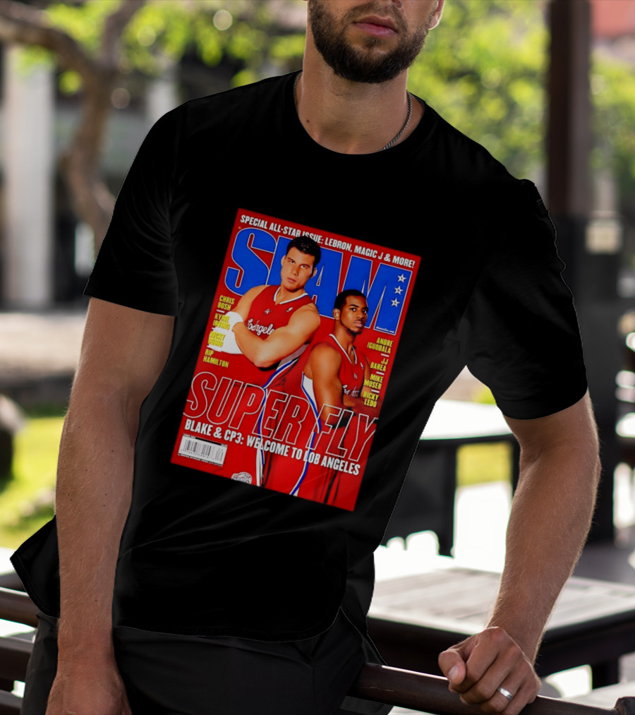 SLAM Magazine Super Fly Blake Griffin Chris Paul Welcome To Lob Angeles T-Shirt