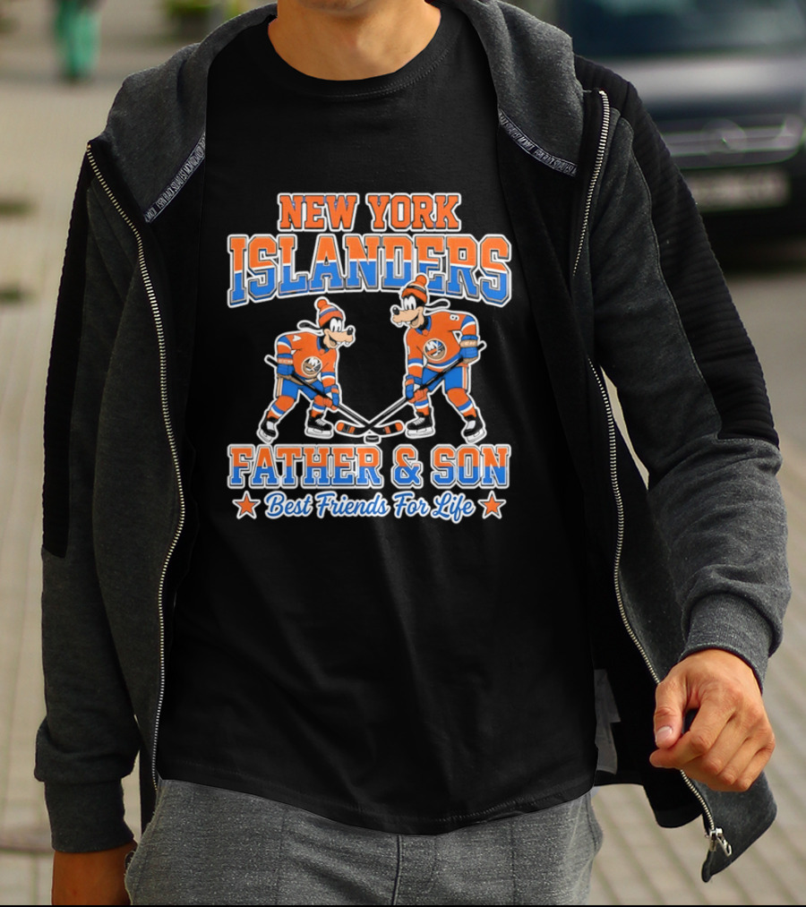 New York Islanders Goofy Father Son Best Friends For Life T-Shirt