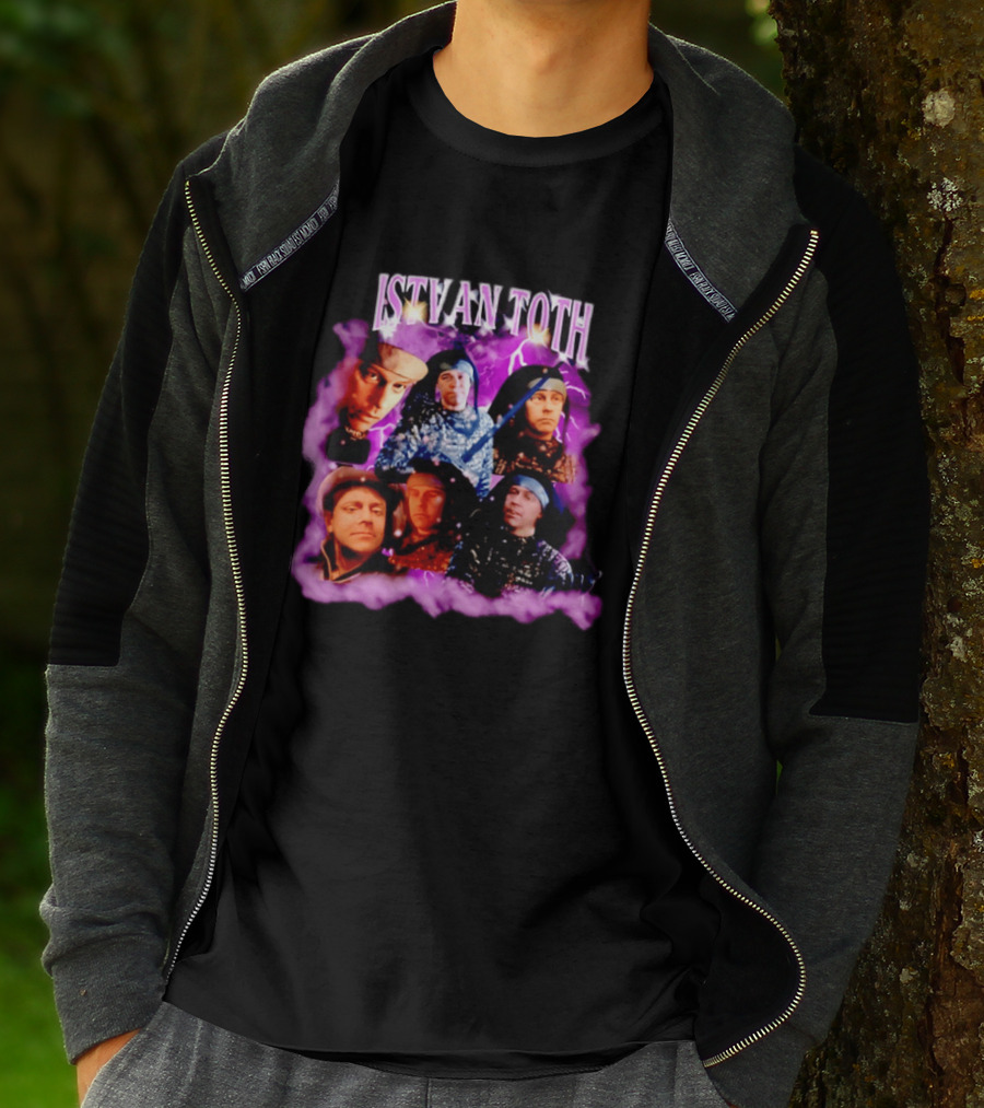 ISTVAN TOTH Lightning Expressions And Artistic Mood Collage T-Shirt