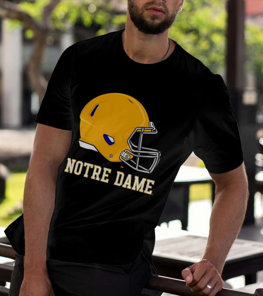 Notre Dame Fighting Irish Football Helmet T-Shirt