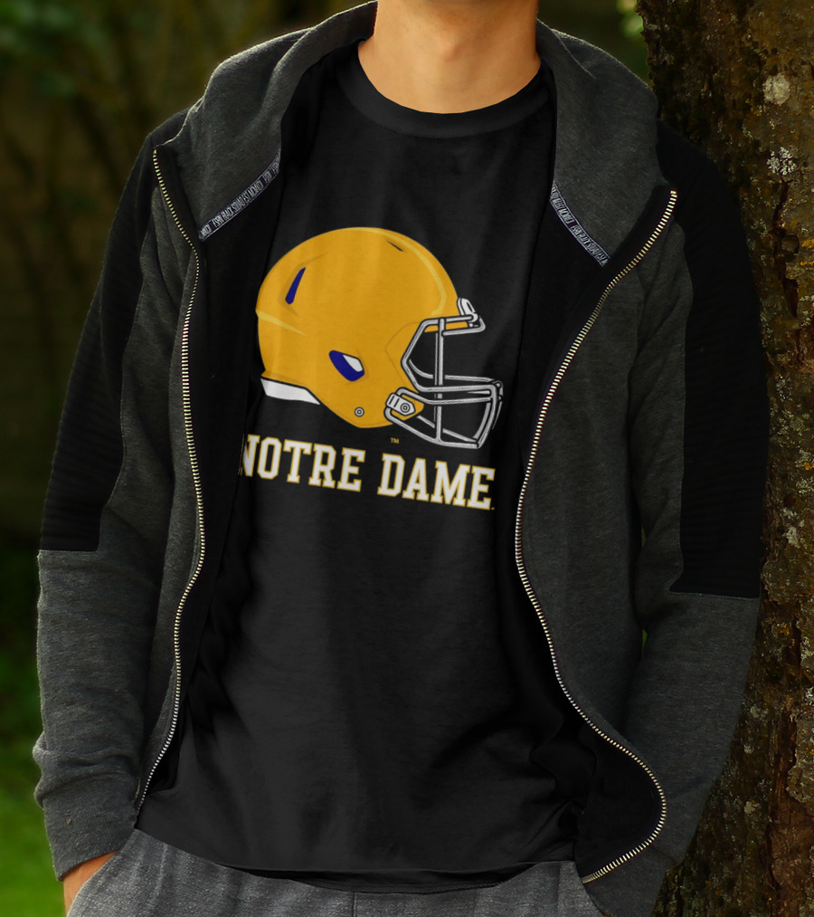 Notre Dame Fighting Irish Football Helmet T-Shirt