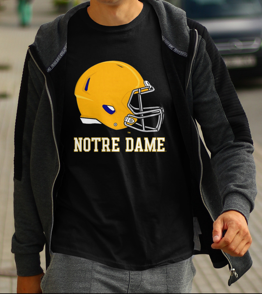 Notre Dame Fighting Irish Football Helmet T-Shirt