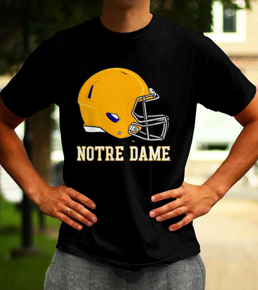 Notre Dame Fighting Irish Football Helmet T-Shirt