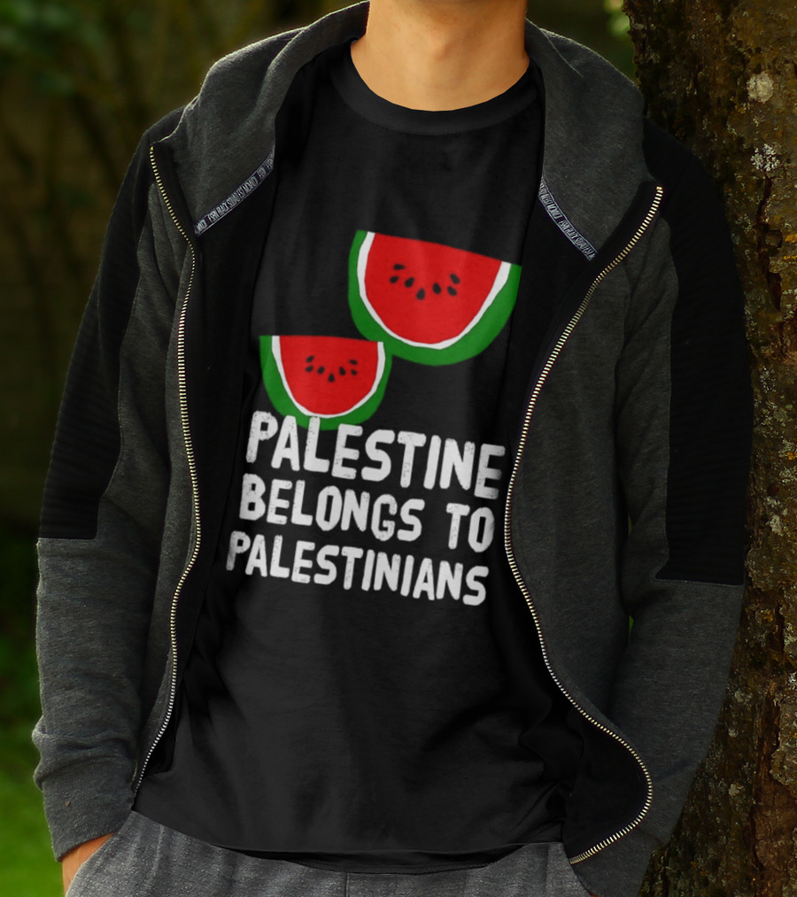 Palestine Belongs To Palestinians Watermelon T-Shirt